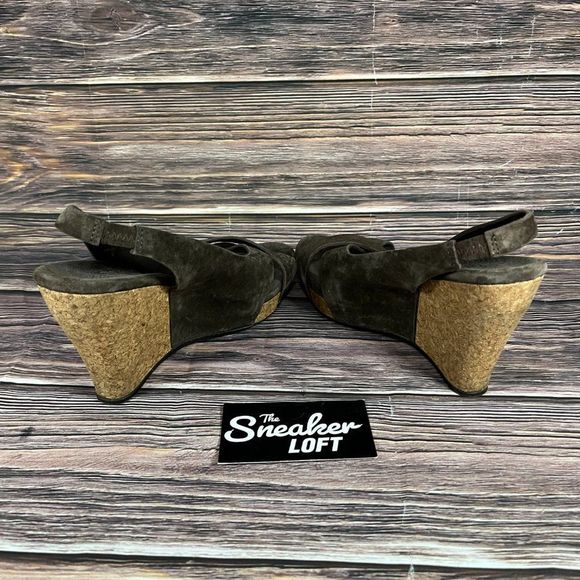 Ugg Hazel II Strappy Brown Suede Women's Wedges - Picture 5 of 8